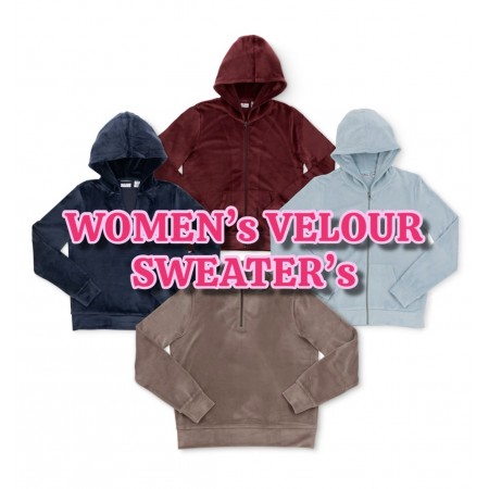 Women's velour sweaters...